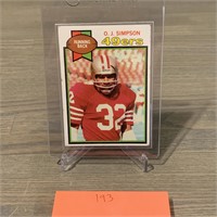 1979 OJ Topps Football Card, 49ers