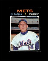1971 Topps #183 Gil Hodges EX+ MARKED