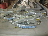 3pc B&L Steel RV Locking Wheel Chocks - Unused