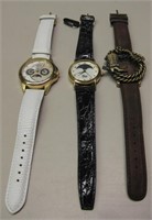 3 Southwestern Styled Wrist Watches