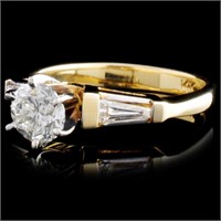 0.87ctw Diamond Ring in 14K Yellow Gold