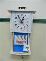 Hamm's Lighted Clock (As Is)