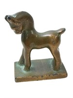 Antq Bronze Trojan Horse Sculpture
