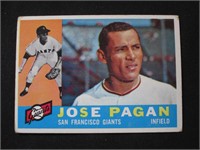 1960 TOPPS #67 JOSE PAGAN SF GIANTS