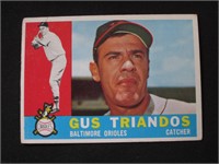 1960 TOPPS #60 GUS TRIANDOS ORIOLES VINTAGE