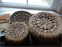 3 hand done baskets all UPSTAIRS BEDROOM 4