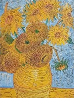 Van Gogh "Sunflowers" Large Print on Canvas