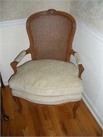 Caned Back Arm Chair  36 Inches Tall