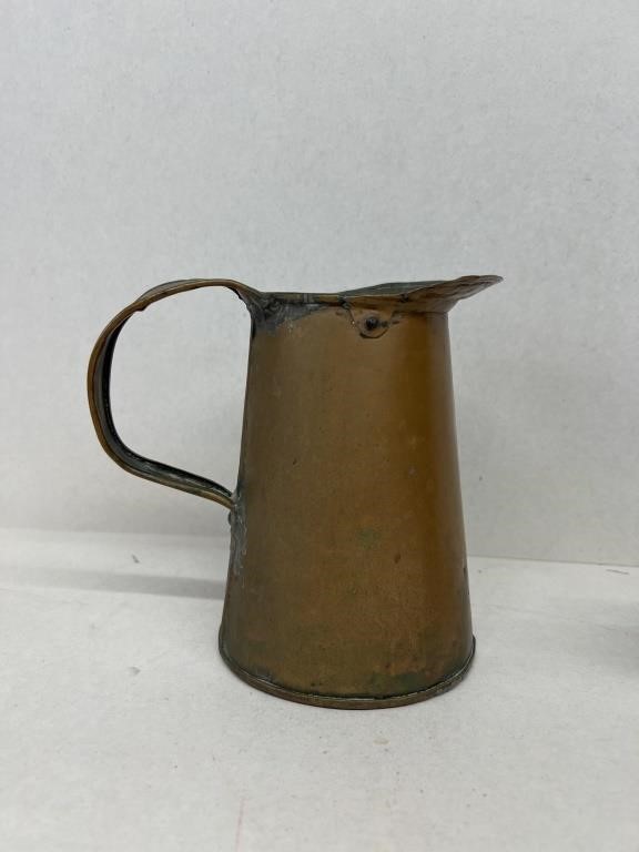 Copper pitcher 6 inches