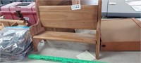 WOOD BENCH FOR DOLLS