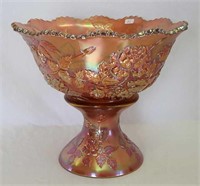 Wreath of Roses round punch bowl & base