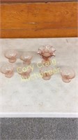 Pink Depression Glass Ware