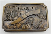 (NO) Edge Mark Explorer Pocket Knife Belt Buckle