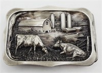 (NO) 1983 Beramot Cow Belt Buckle (2-1/4" x