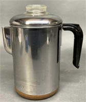Vintage Revere Ware 8 Cup Coffee Percolator