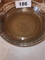 LOT GLASS PIE DISHES- PYREX 75TH ANN. PLATE