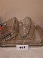 VARIOUS GLASS BAKING DISHES
