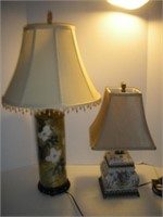 2 Table Lamps, Tallest 25 inches