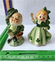 Lefton Japan leprechaun figureines