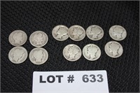 11 Silver Dimes