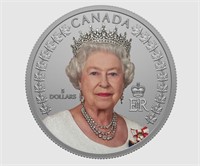 .999 Silver 2022 Canada Queen Elizabeth $5 Coin
