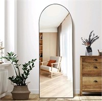 DESBING Arched Full Length Mirror, 65”x24” Floor L