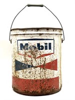 Mobil Oil Grease Five Gallon Can 13.25” (no lid)