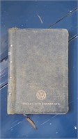 1955 Volkswagen Canada Day planer. Spine loose