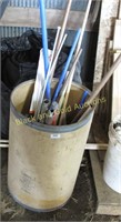 Cardboard Barrel With Plumbing Pieces