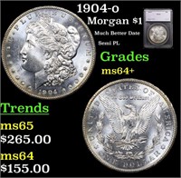 1904-o Morgan Dollar $1 Graded ms64+ By SEGS