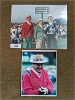 ASSORTED GOLF AUTOGRAPHED PHOTOS, SNEAD, NELSON,