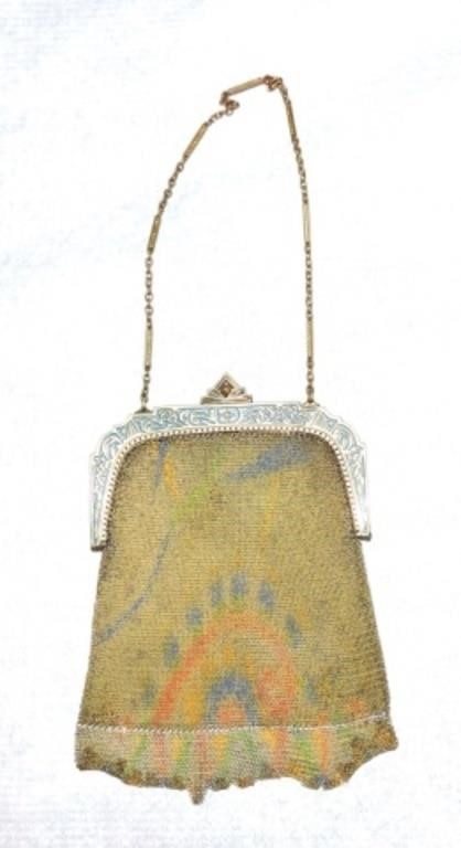 Evans mesh purse, 5 1/2"