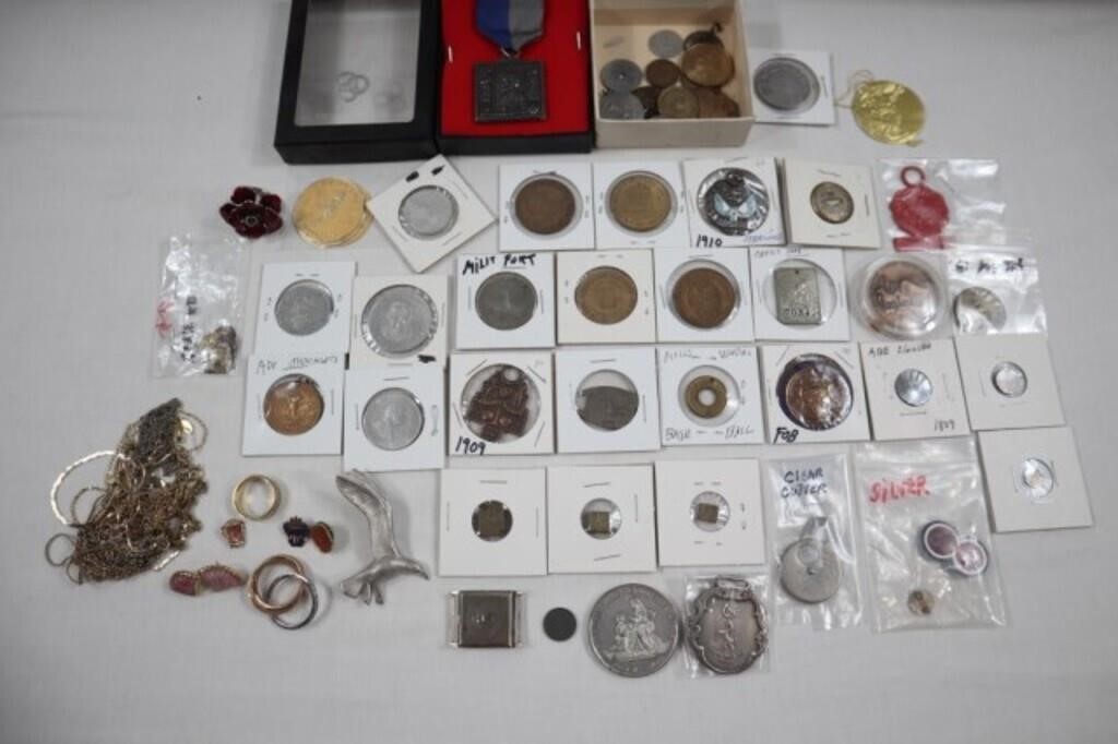 GREAT LOT OF VINTAGE MEDALS/MEDALLIONS: