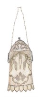 Whiting & Davis mesh purse, 6 1/2"