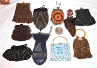 Lot of 12 lady's beaded purses