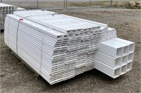 (AX) New (8) 6'x6' White Vinyl Fence Panels