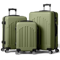 N2063  Zimtown Nested Spinner Luggage Set, Sage Gr