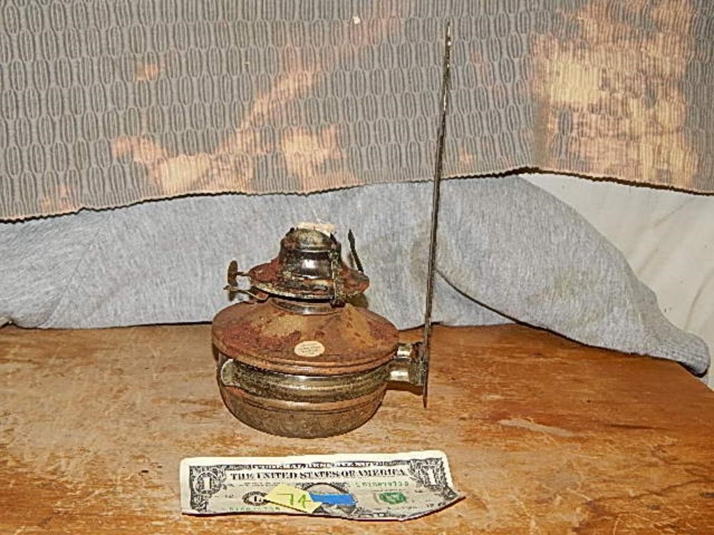 Vintage Hanging Oil Lamp