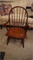 Tell City Chair Windsor Mahogany Rocking Chair