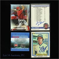 Albert Pujols Tony La Russa Signed MLB Cards (COA)