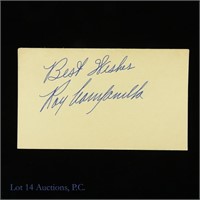 Roy Campanella Signed United States Postcard