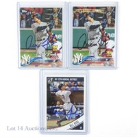 Aaron Judge Signed Topps MLB Rookie Cards (3)