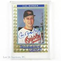 Signed 1992 Donruss Elite Cal Ripken Jr MLB Card