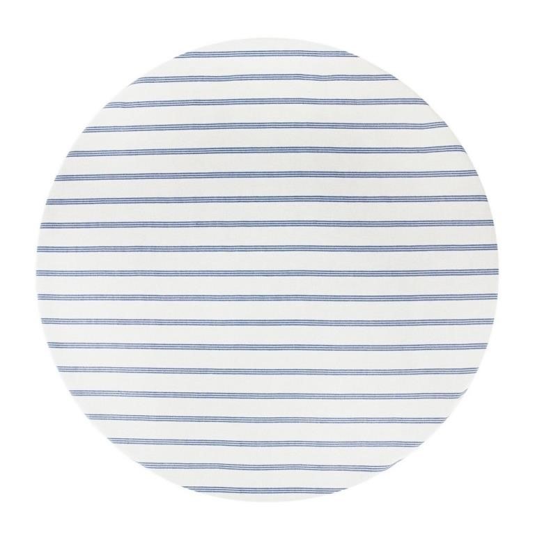 70 Striped Round Tablecloth Blue - Threshold