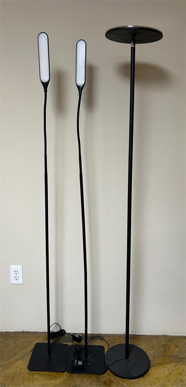 2 Taotronics LED Floor Lamps and Torchier Lamp