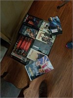 Box full of vhs movies
