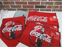 NEW Lot of Coca Cola Placemats, Runner & Floor Mat