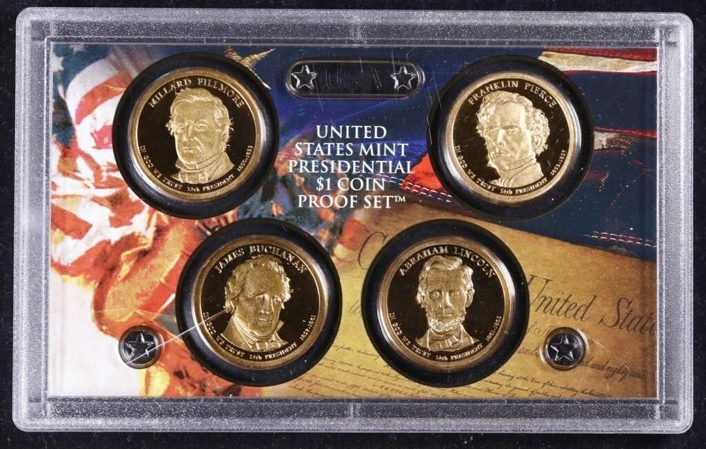 2010 US Mint Presidential $1 Coin Proof Set No Out