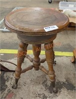 Victorian style claw and ball piano stool