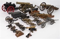 Lot of 23 Assorted Model Cannons.